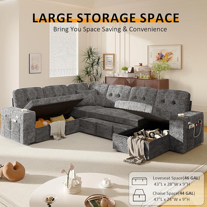 Modular Sectional Sleeper Sofa - Image 5
