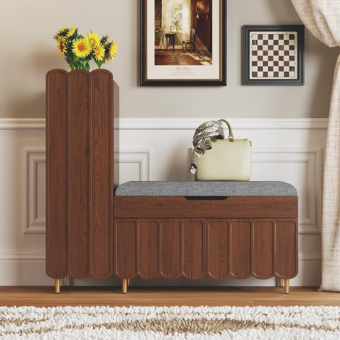 3More Shoe Organizer Cabinet, Entryway Bench by 3More