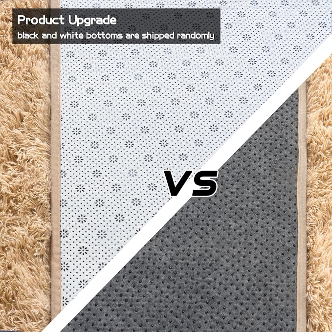 Pionblank Fluffy Small Rug for Bedroom 2x3 Feet, Shag Soft Area Rug, Camel | - Image 5