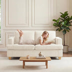 Apicizon Modern 63" Loveseat Sofa Couch - Image 6
