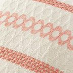 MIULEE Set of 2 Coral Red Boho Decorative Pillow Covers 18x18 Inch | Farmhouse - Image 4
