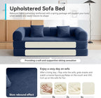 Convertible Sofa Bed with Corduroy Pillow, Comfy Floor Sofa Bed Compressed Sofa - Image 5