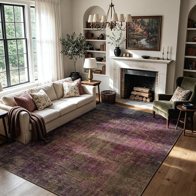 8x10 Washable Area Rug for Living Room, Dining Room, Playroom | Ultra Soft by Lbris