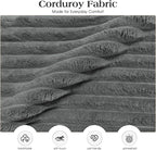 Ihanherry 59-inch Corduroy Convertible Sofa Bed - Image 4