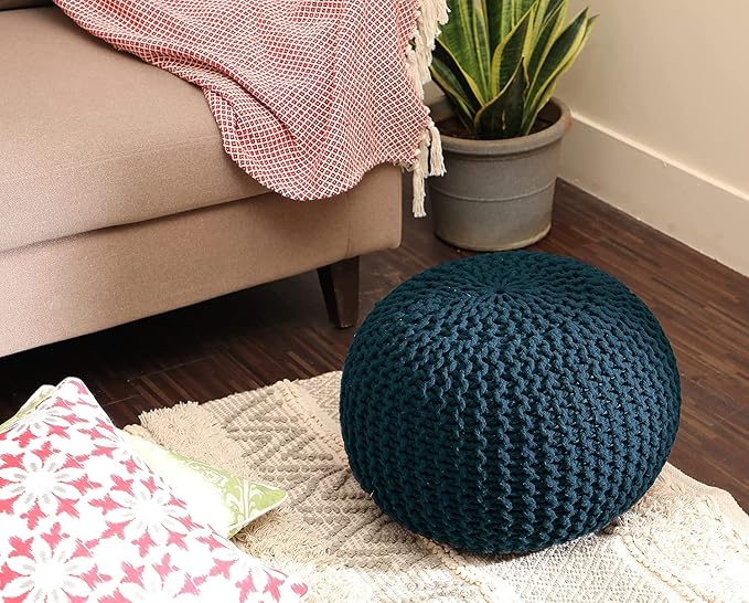 REDEARTH · Round Pouf Bean Bag Ottoman - Image 2