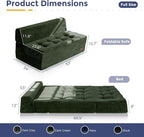 MAXYOYO 8" Folding Sofa Bed, Fold Out Chair Bed Sleeper Chair, Convertible - Image 2