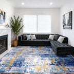 RELEANY Washable 10'x14' Abstract Area Rug - Image 2