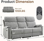 HAOMARKETS Power Oversized Reclining Sofa Couch - Image 2