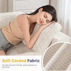 MAXYOYO Loveseat Sofa Couch, Upholstered Bean Bag Chair Cloud 2-Seat - Image 9