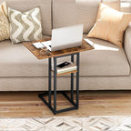HOOBRO Foldable C Shaped End Table, C Shaped Side Table - Image 7