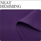 NICETOWN Royal Purple Blackout Curtains 48 inches Length - Image 6