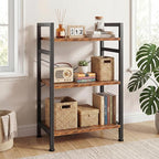 DUMOS 3 Tiers Open Bookshelf, Classic Freestanding Tall Display Shelf, Sturdy - Image 7