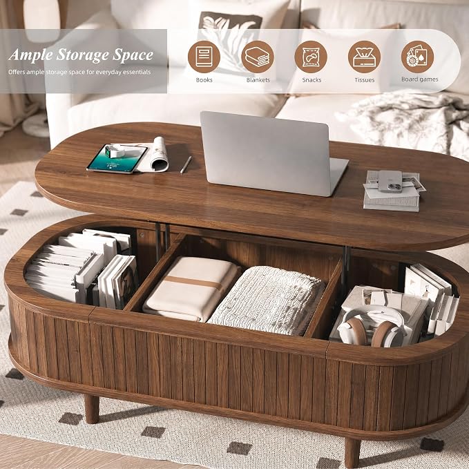 Easyego Oval Lift Top Coffee Table - Image 4