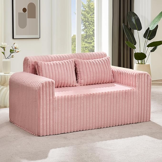 Hobestluk Couch Sofa 2-Seater Foam Sofa Loveseat - Image 3