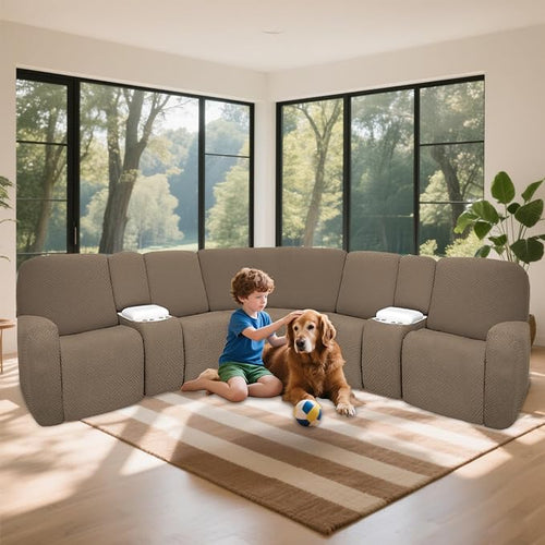 100% Waterproof Sectional Recliner Couch Covers - Image 2