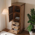 LKTART Solid Wood Accent Storage Cabinet - Image 5