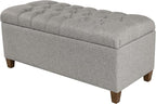 Homepop Home Decor Tufted Ainsley Button Storage Ottoman Bench - Image 8