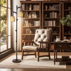 Scenekoy 68" High Farmhouse Rustic Country Cottage Floor Lamp Tree Trunk Faux - Image 4