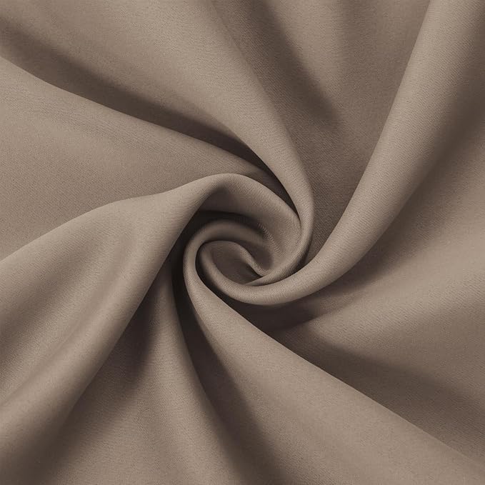 Cappuccino Blackout Curtains 52 x 63 Inch Length/Set of 2 Curtain - Image 5