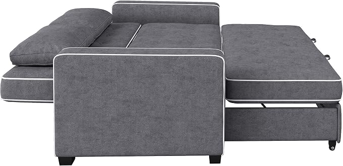 Serta Ainsley 72.6" Convertible Sleeper Sofa, Queen Size, Dreamcoil Comfort - Image 13