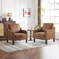 VINGLI Accent Chairs Set of 2 Living Room Chairs Rustic Reading Chair by VINGLI