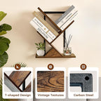 3-Tier Tree Book Shelves for Wall, Small Wall Mounted Shelves, Unique Hanging - Image 5