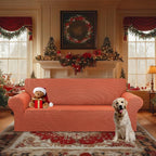 Stretch Oversized Couch Covers for Sofa Slipcover, Pureed Pumpkin | 1-Piece - Image 2
