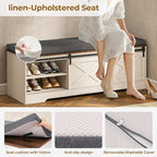 UPOSOJA 60“ Farmhouse Storage Bench - Image 6