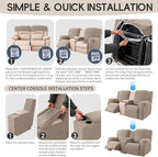 6-Piece Recliner Loveseat Covers - Image 8