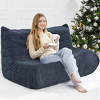 Bean Bag Loveseat Chair Big Sofa Beanbag Chair - Image 3