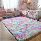 9x12 Rainbow Large Area Rug, Plush Rugs - Image 7
