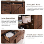 T4TREAM Farmhouse Sideboard Buffet Cabinet - Image 6