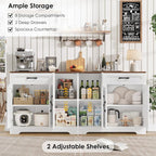 BOTLOG 71” Large Sideboard Buffet Cabinet - Image 5