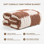 L'AGRATY Chunky Knit Throw Blanket - Image 2