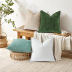 decorUhome Summer Couch Euro Sham Throw Pillow Covers 26x26 Set of 2, - Image 7