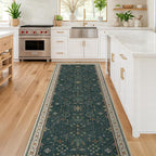 Vintage 2x7 Washable Runner Rug Non Slip by HazoHaus