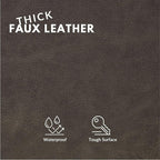 Faux Leather Fabric, Thick Durable Synthetic Repholstery Leather Vinyl - Image 2