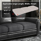 ANARACHON Leather Look Couch Cushion Covers Sofa Seat Slipcovers Sets Couches - Image 3