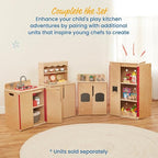 ECR4Kids Wooden Pretend Play Kitchen Refrigerator - Image 5