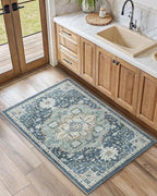 AMADA HOMEFURNISHING 2x4 Washable Area Rug, Low-Profile Entryway Rug - Image 3