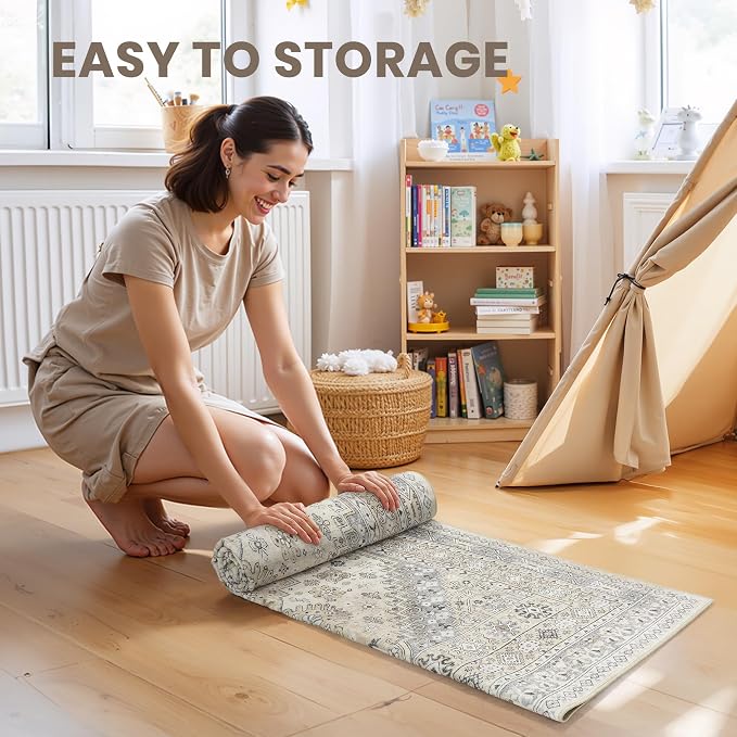 2x12 Runner Rug Non Slip, Washable Hallway Runner Rug, Laundry Room, Soft - Image 9