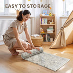 2'6 x 10' Runner Rug Non Slip, Washable Kitchen Rugs, Living Room, Long Rug - Image 7