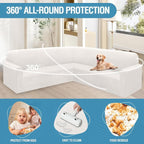 HDCAXKJ Corner Sectional Couch Covers Velvet Stretch L Shape Sofa Cover Soft - Image 4