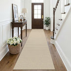 KOZYFLY Cotton Runners Rugs for Hallway 2.5'x10', Washable Runner Rug, Woven by KOZYFLY