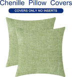 CaliTime Decorative Couch Throw Pillow Covers 20 X 20 Inches Sage Green | Pack - Image 6
