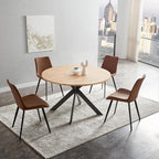 Zerifevni 46.4" Round Dining Table Set, Mid Century Modern Round Dining Table - Image 2