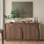 win2win Fluted Sideboard Buffet Cabinet - Image 8