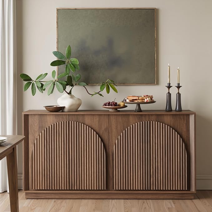win2win Fluted Sideboard Buffet Cabinet - Image 8