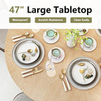 weselon 47 inch Round Dining Table - Image 4