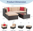 Vongrasig 6 Piece Patio Furniture Set - Image 3